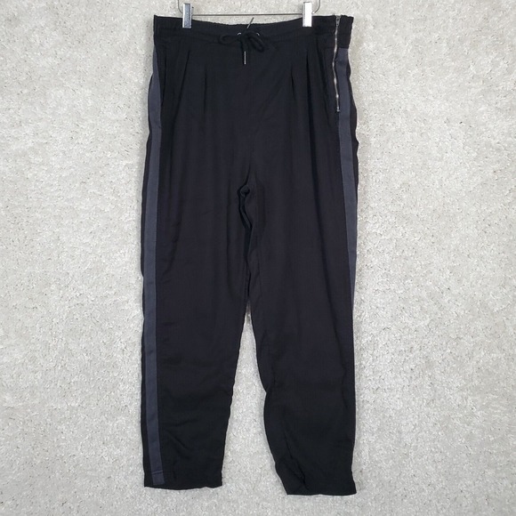 Athleta Globe Trotting Women Pants Size‎ 14 Drawstring Zip Joggers Active Casual - Picture 1 of 15